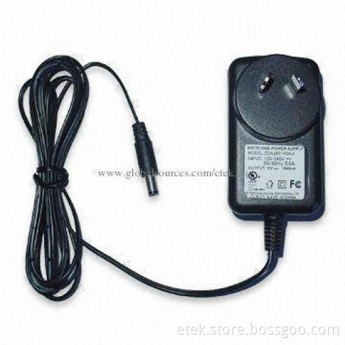 Switching Power Adapter with 47 to 63Hz Input Frequency and 0 to 3.0mA Output Current